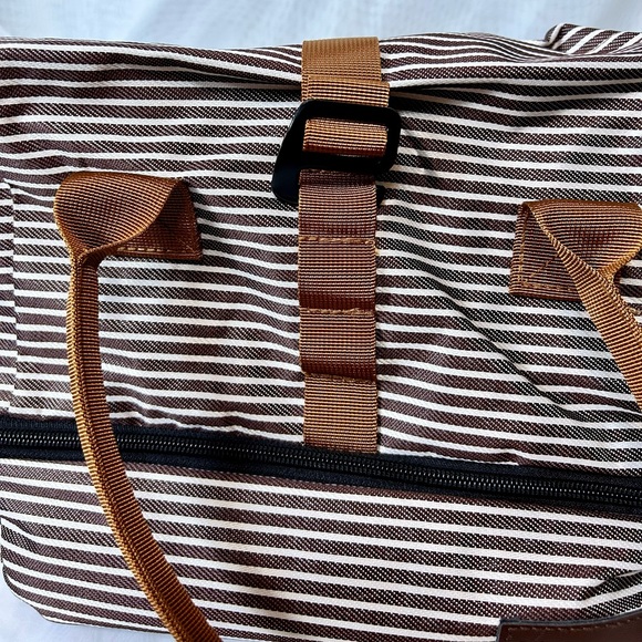 New Brown and White Modoker Expandable Leakproof Lunch Bag - Picture 7 of 9